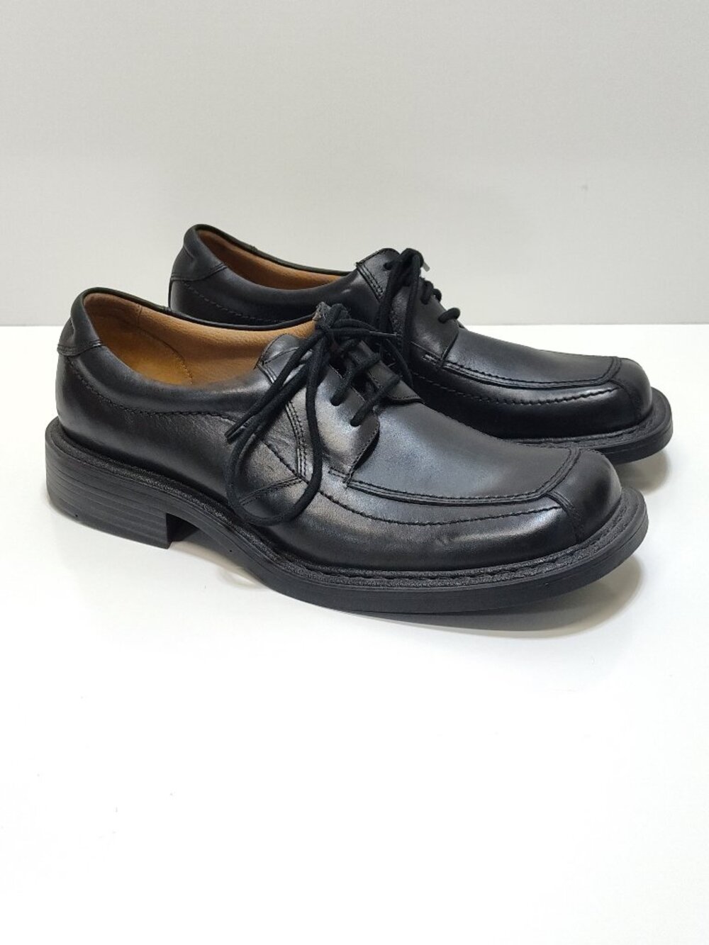 London Underground Vitor Y2K Leather Square Moc Toe Chunky Oxford Shoe Men 11.5